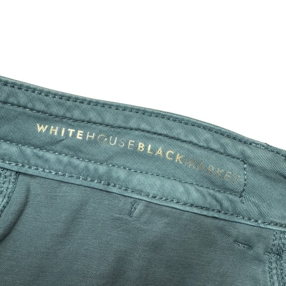 White House Black Market The Straight Crop green chino ankle pants women’s 12 - Picture 8 of 14